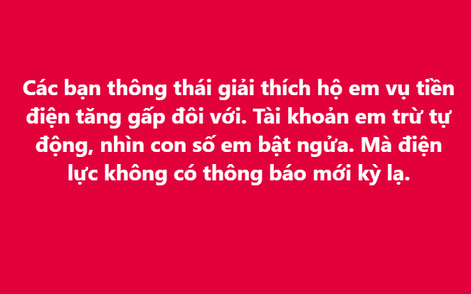 Nhiều người &quot;choáng váng&quot; vì hóa đơn tiền điện sau Tết tăng gấp đôi do thay đổi thời gian chốt số: 2 tháng gộp 1 liệu giá có &quot;vênh lên&quot;?