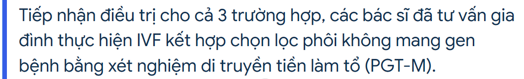 Nỗi đau của những cặp vợ chồng mang gen bệnh hiếm và hạnh phúc bất ngờ khi sinh con khỏe mạnh - Ảnh 3.