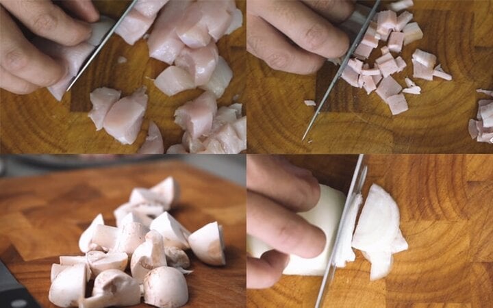 Cách làm mỳ Ý sốt kem nấm thơm béo - Ảnh 2.