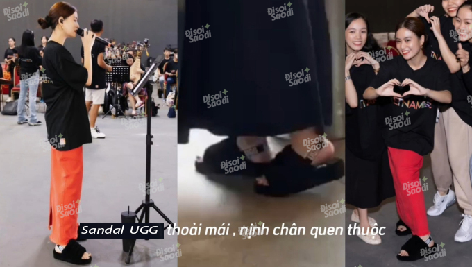 Combo túi - sandal Hoàng Thuỳ Linh diện khi đi cùng Đen Vâu nhìn là biết outfit của người sắp làm mẹ!- Ảnh 4.