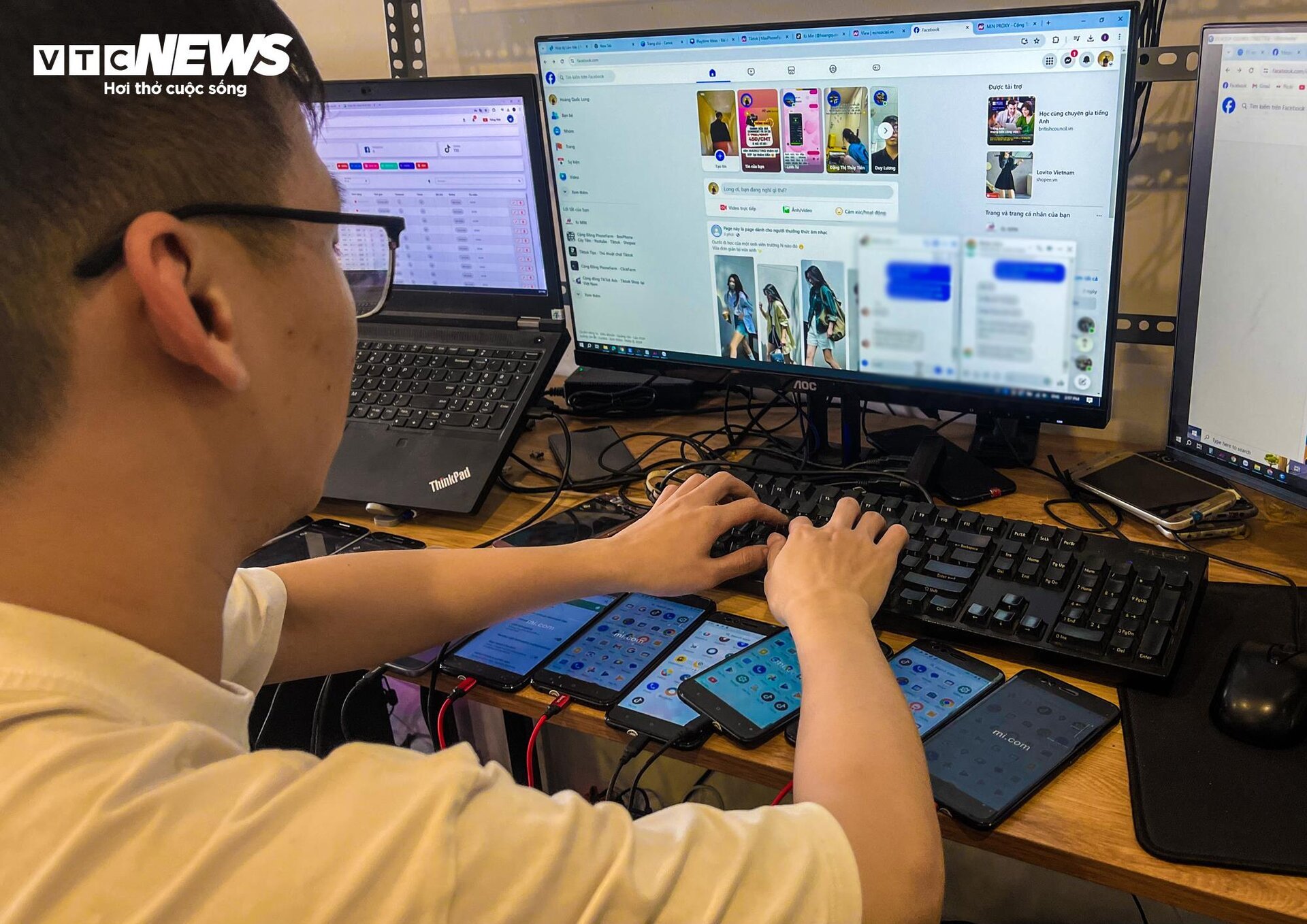Đột nhập xưởng Phone Farm tạo triệu view trên TikTok, Facebook - Ảnh 6. Đột nhập xưởng Phone Farm tạo triệu view trên TikTok, Facebook - Ảnh 6.