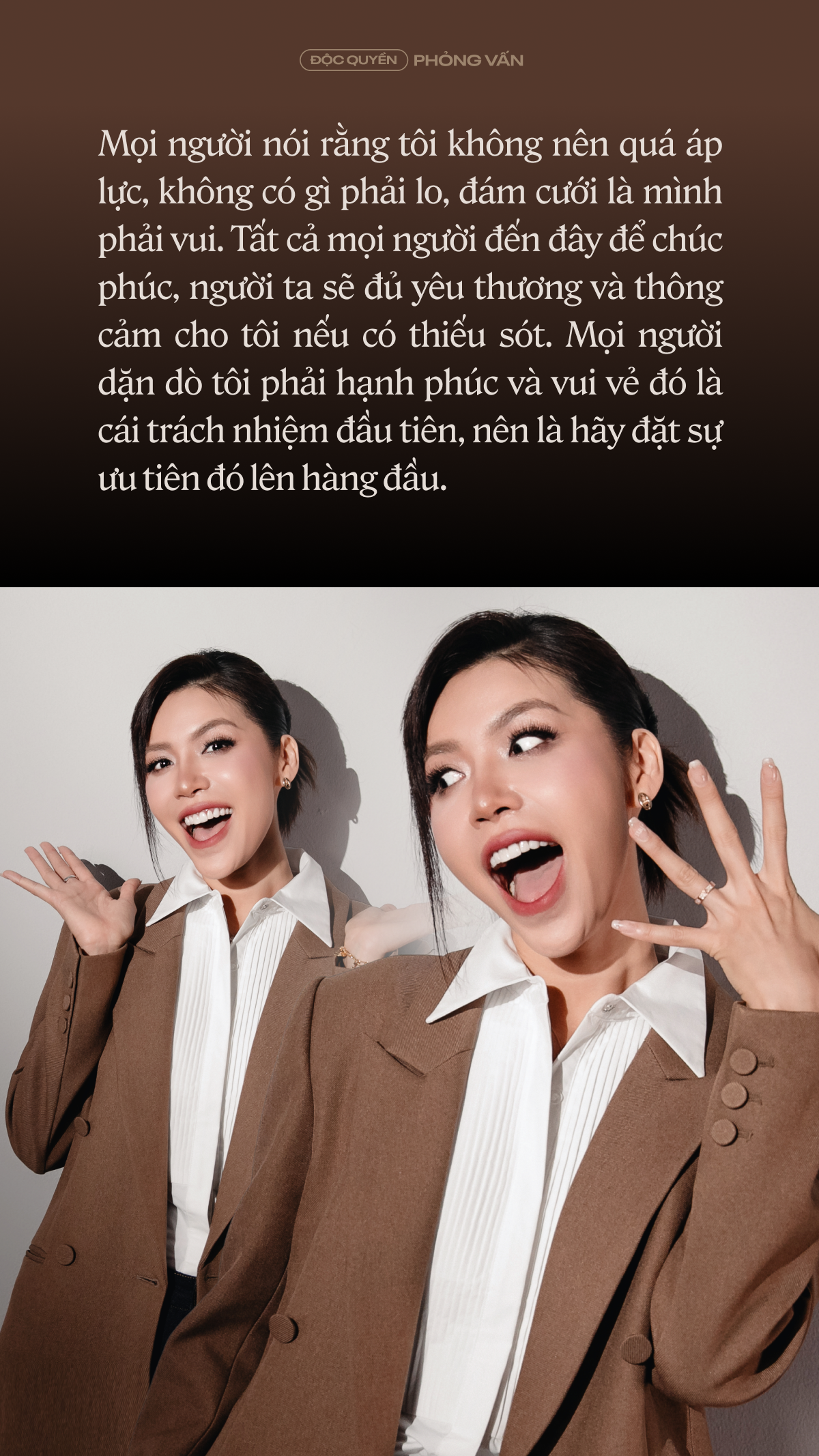 Gặp Minh Tú trước lễ cưới: “Tôi gọi anh là định mệnh nhưng anh gọi tôi là karma, mà nó là một karma đẹp!” - Ảnh 11.