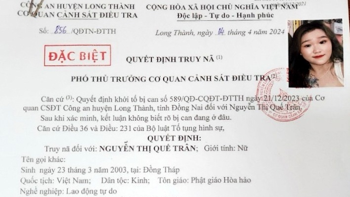 Bắt cô gái sinh năm 2003 bị truy nã đặc biệt khi nhập cảnh vào Việt Nam - Ảnh 1.