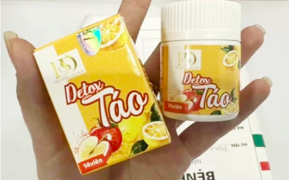 Cảnh báo sản phẩm Detox Táo hỗ trợ giảm cân chứa chất cấm Sibutramin