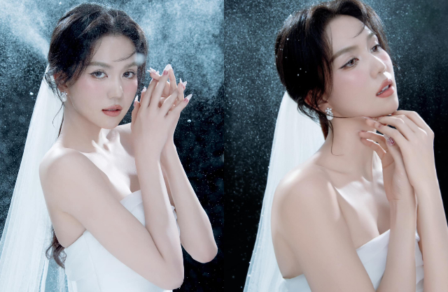 Ngọc Trinh mặc váy cưới lộng lẫy, netizen: “Hóng chú rể”- Ảnh 1.