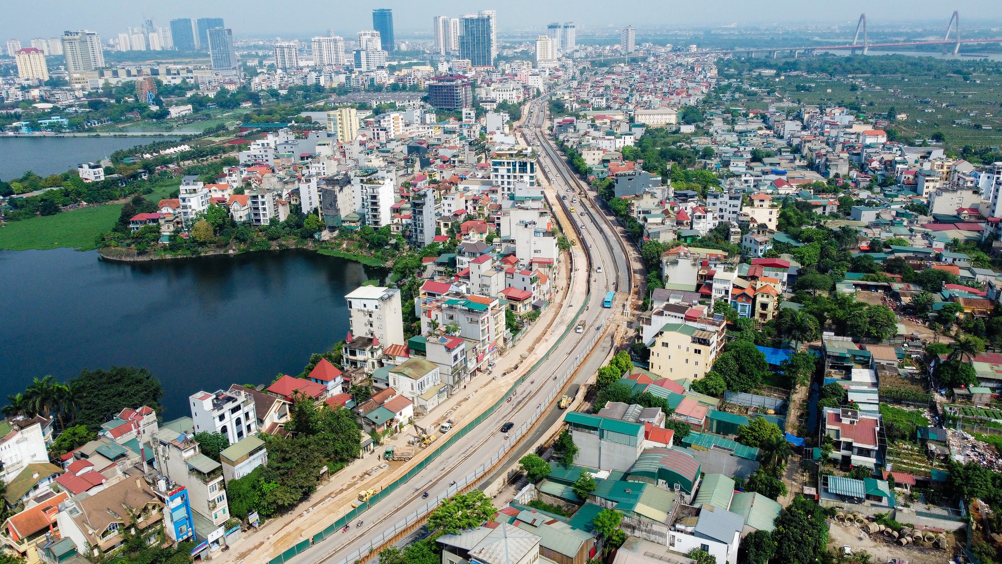 VIDEO: Toàn cảnh tuyến đường kết nối quận Ba Đình với sân bay Nội Bài trước ngày về đích- Ảnh 12.