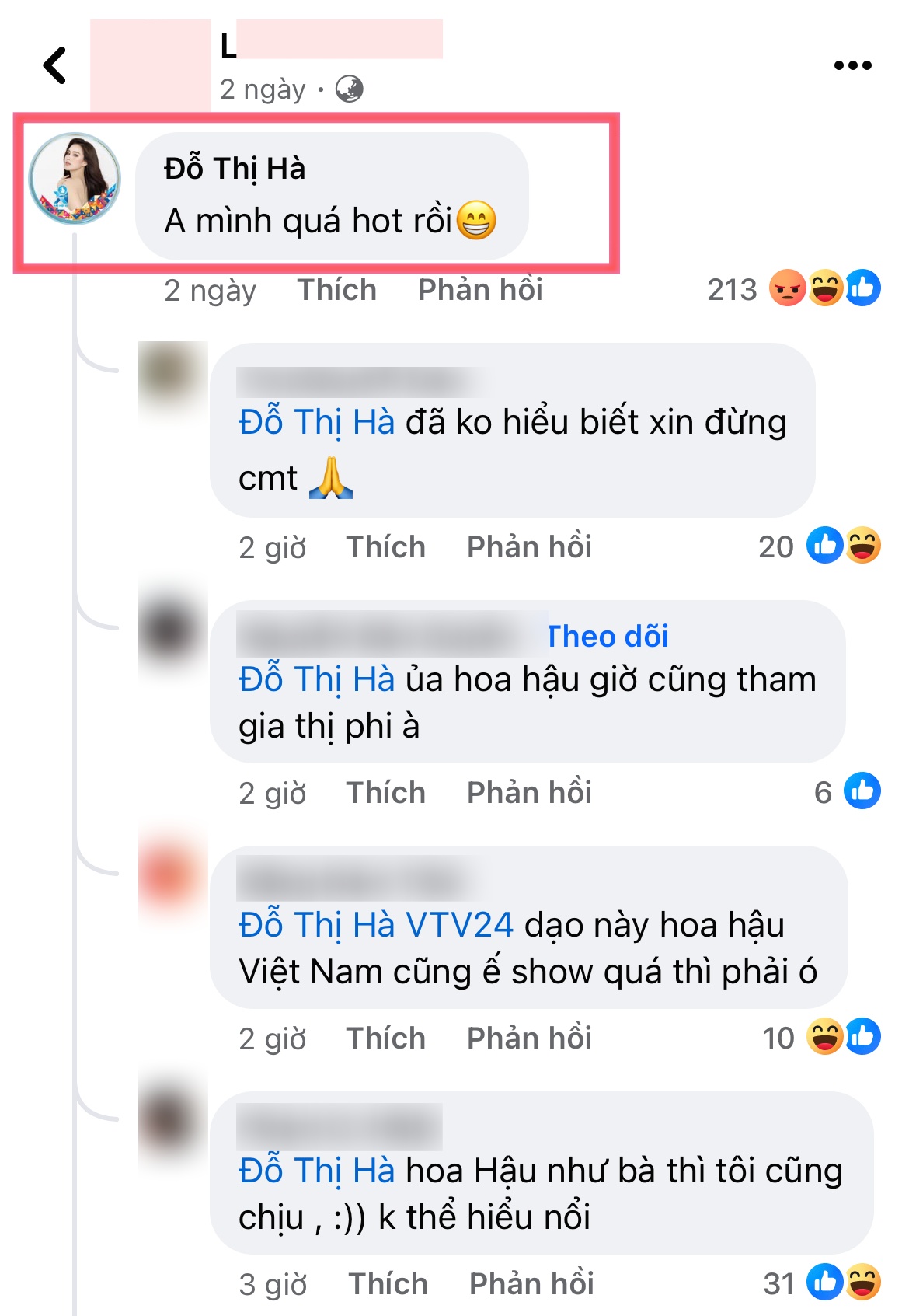 Hoa hậu Đỗ Hà dính thị phi khi bình luận vỏn vẹn 5 chữ vào bài đăng của photo vụ drama 70 triệu với Quang Hải - Ảnh 2.