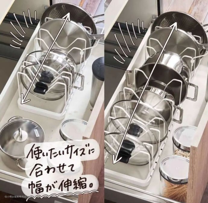 Công cụ sắp xếp được các bà nội trợ Nhật Bản yêu thích, giải cứu cho căn bếp lộn xộn của bạn  - Ảnh 3.
