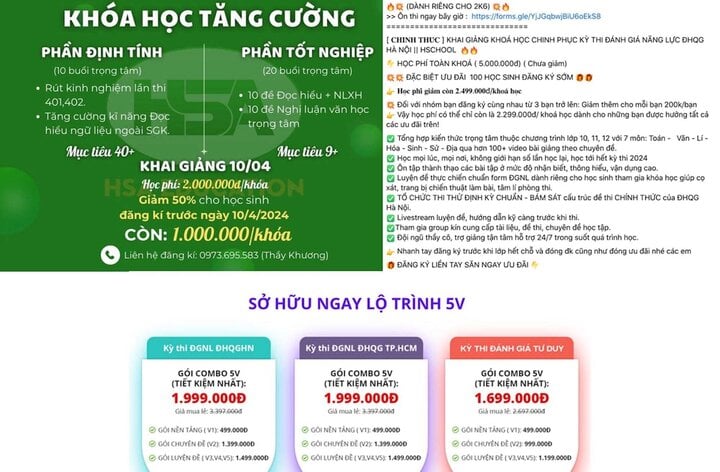 Rộ các khoá luyện thi đánh giá năng lực cấp tốc, nhiều thí sinh mất tiền oan - Ảnh 1.