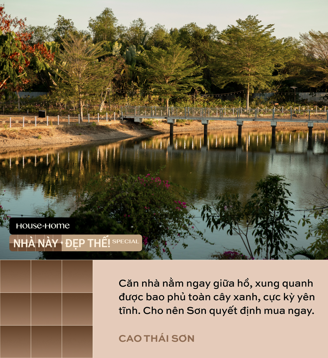 Biệt thự giữa hồ của Cao Thái Sơn: &quot;Chốt đơn” trong tích tắc vì vị trí quá đẹp, sân vườn rộng như công viên- Ảnh 4.