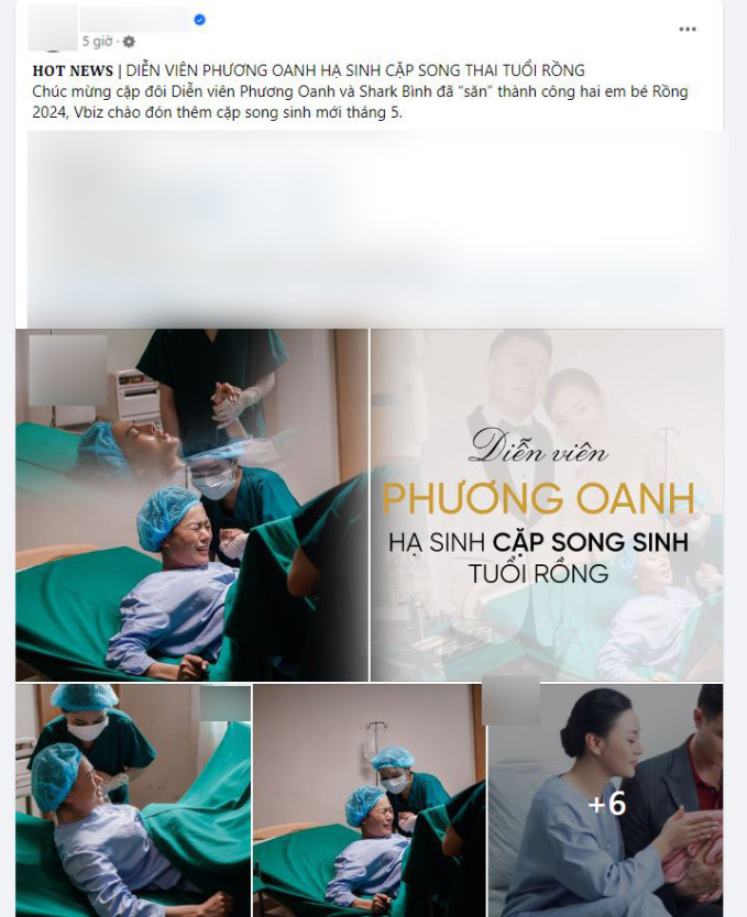 Bất ngờ lộ hình ảnh Phương Oanh hạ sinh cặp song sinh, còn có ảnh trong phòng sinh? - Ảnh 1.