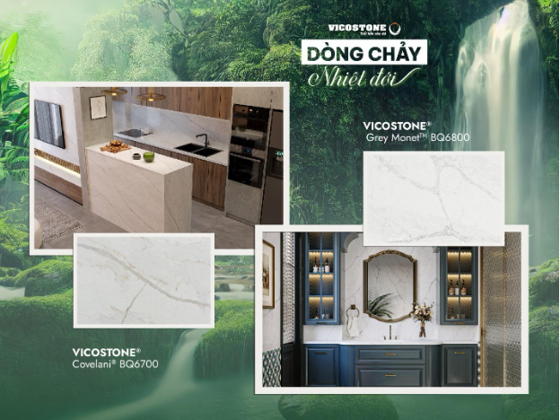 Đ&aacute; VICOSTONE&reg; ra mắt bộ sưu tập mới D&ograve;ng chảy nhiệt đới - Ảnh 3.