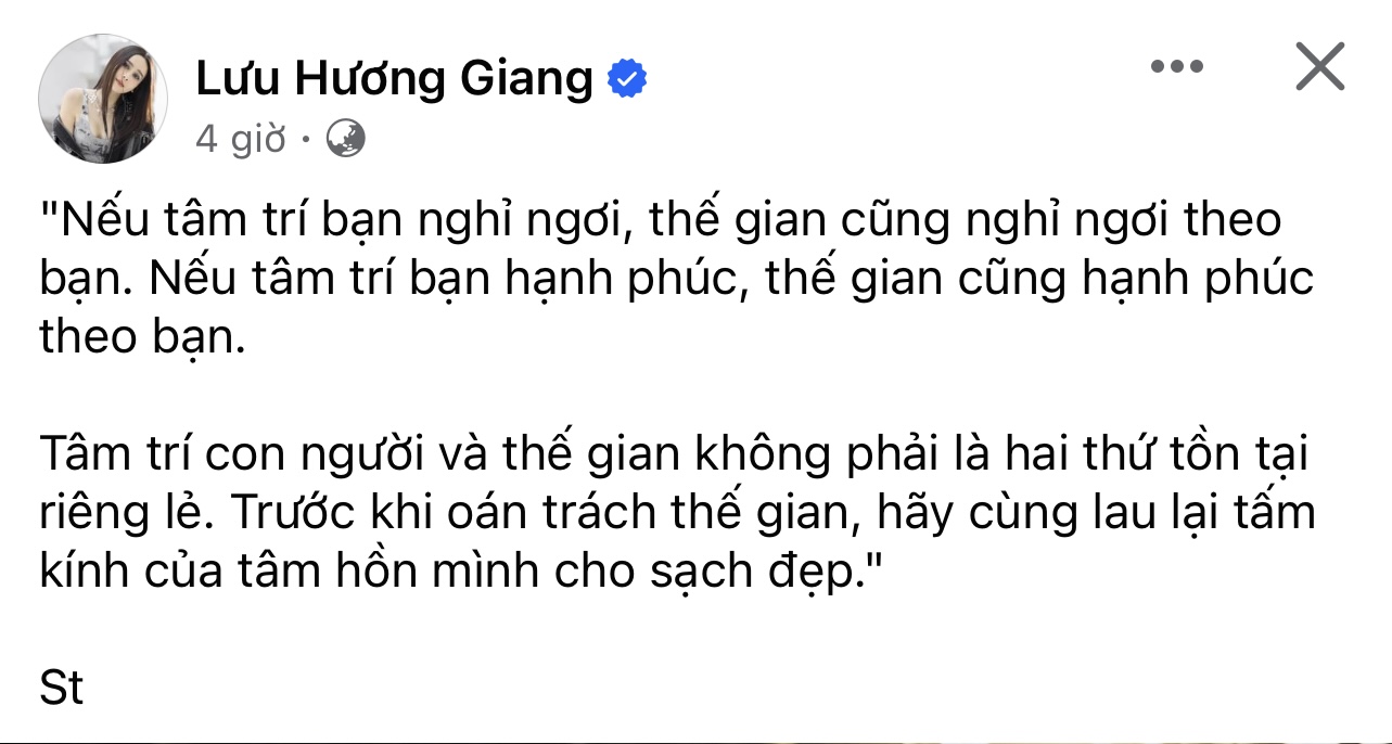 Lưu Hương Giang liên tục có thái độ lạ sau khi rạn nứt hôn nhân- Ảnh 3.