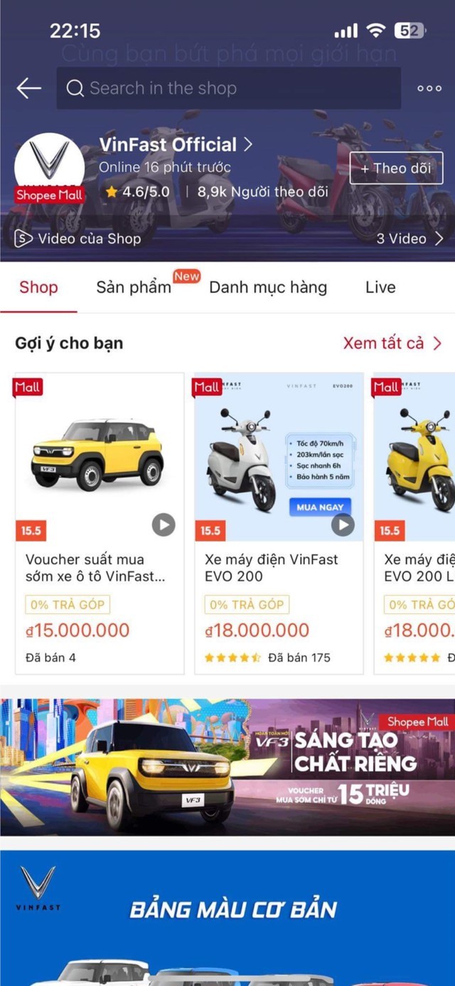 Tỷ phú Phạm Nhật Vượng mang VinFast VF 3 lên bán trên Shopee: Số lượng đơn chốt gây bất ngờ - Ảnh 1.