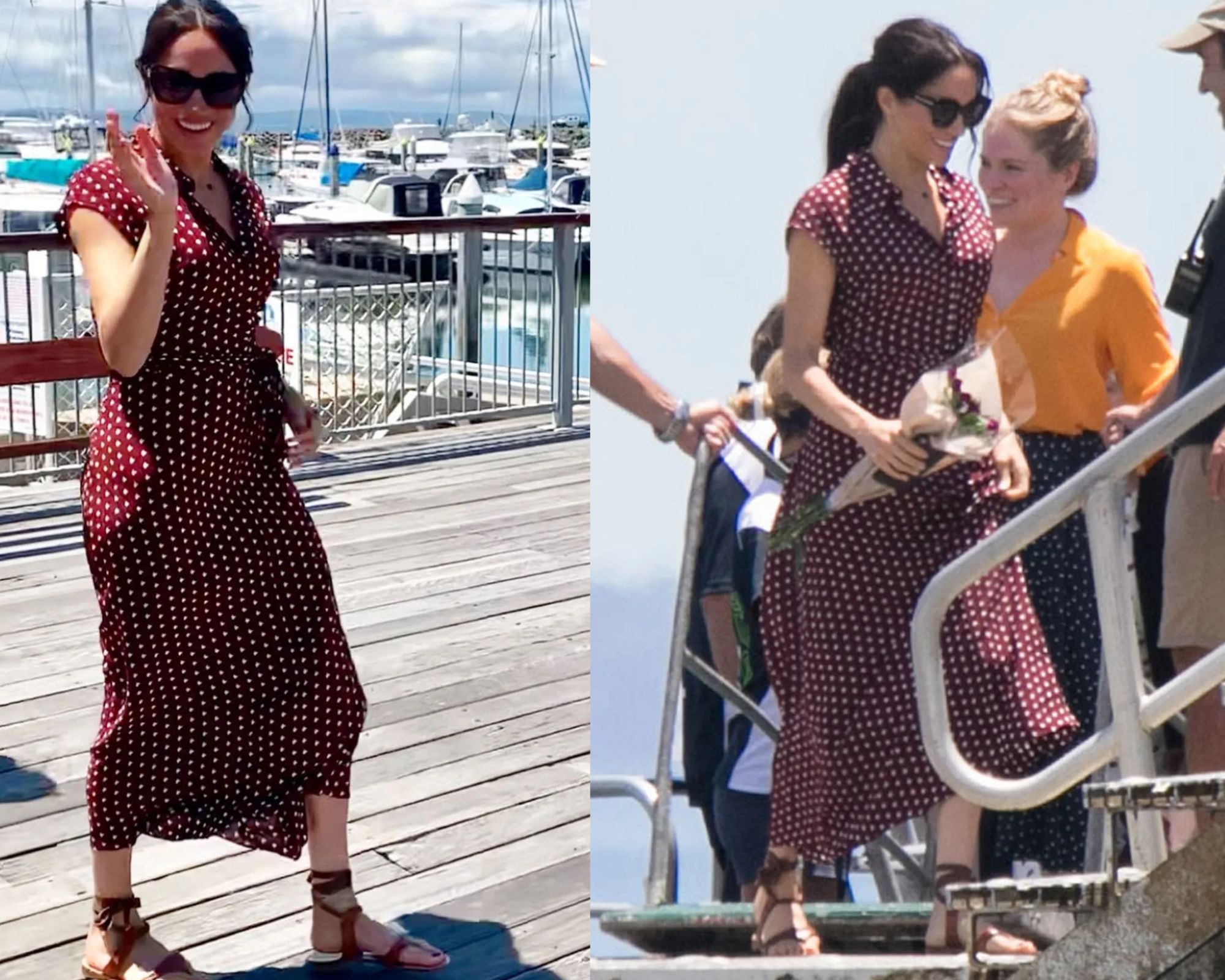 Meghan Markle gợi ý những cách phối đồ đẹp với sandal - Ảnh 8.