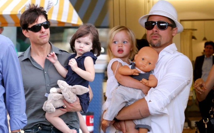 Brad Pitt - Tom Cruise: Hai người cha &quot;thất bại&quot; của Hollywood, bị con ruột chối bỏ &quot;họ cha&quot; - Ảnh 1.