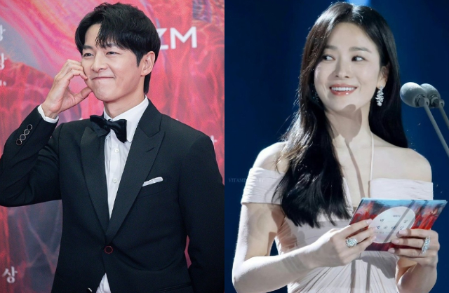 Song Joong Ki lộ diện sau bão tranh cãi ở Baeksang, có hành động bảo vệ vợ con gây chú ý- Ảnh 4.