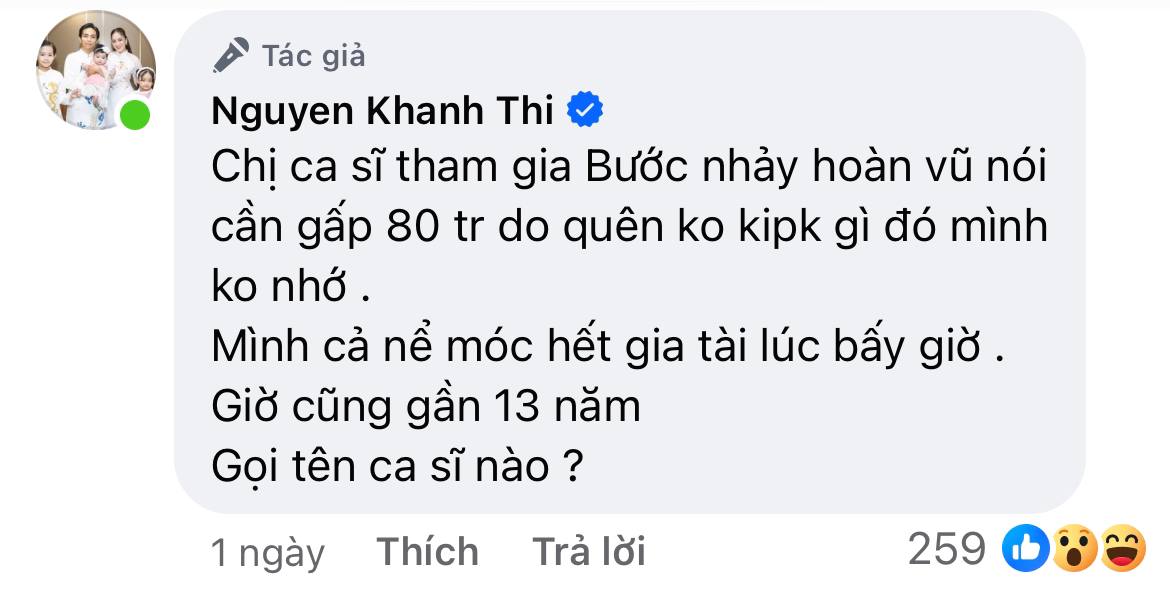 Thu Minh và Thủy Tiên đều không phải chị ca sĩ trong câu chuyện đòi nợ 80 triệu của Khánh Thi - Ảnh 1.