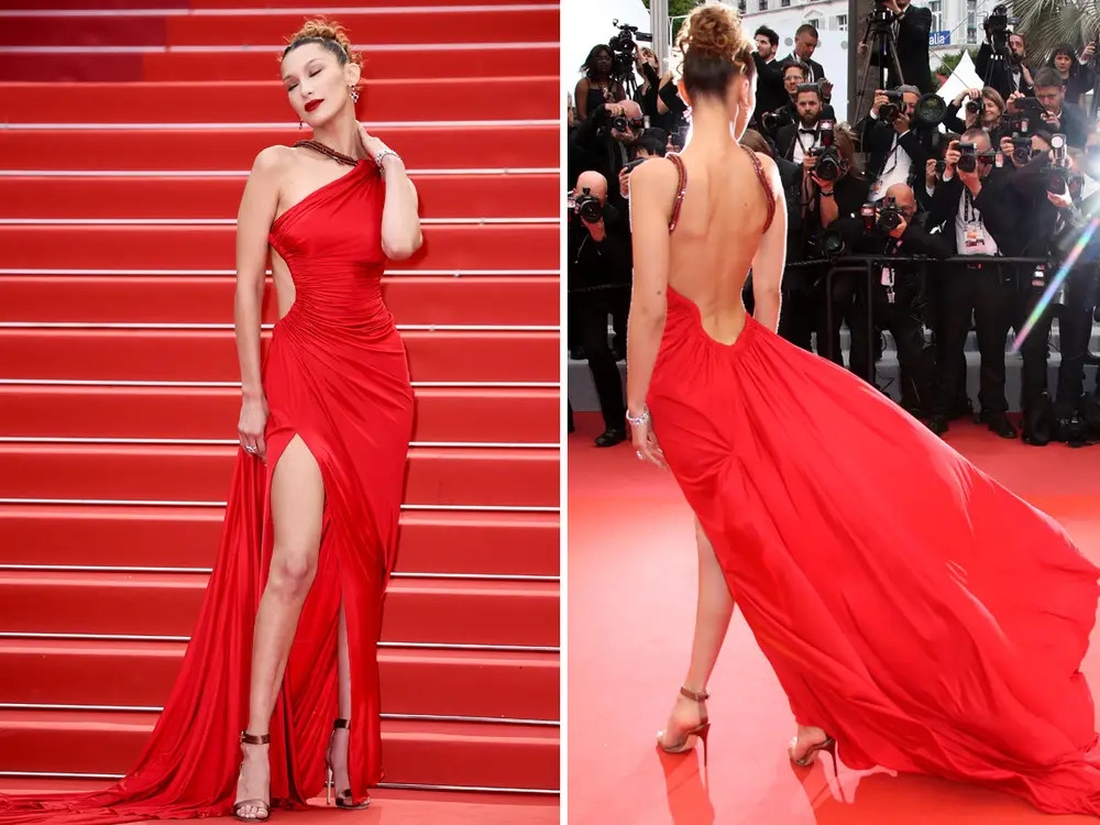 Thời trang thảm đỏ Cannes gây chú ý của siêu mẫu Bella Hadid - Ảnh 7.