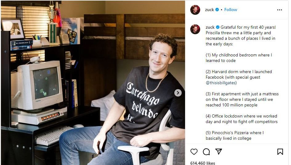 Mark Zuckerberg ở tuổi 40: Chuyển sang phong cách hip-hop, thích chăn bò và nấu bia- Ảnh 1.