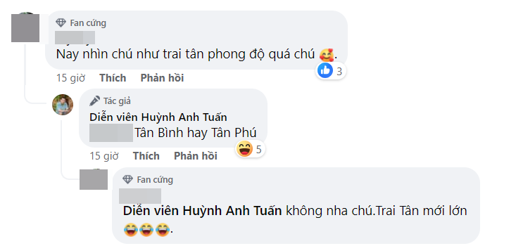 Huỳnh Anh Tuấn được khen trẻ trung như &quot;trai tân&quot;, phản ứng của nam diễn viên khiến netizen bật cười- Ảnh 3.