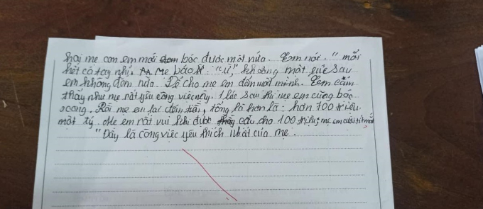 Đề: &quot;Miêu tả công việc yêu thích nhất của mẹ&quot; - học sinh tiểu học viết văn khiến mẹ ngượng chín, bị đánh đòn cũng không oan - Ảnh 2.