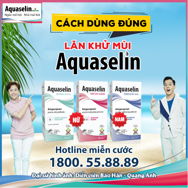 Cách dùng đúng lăn nách dược mỹ phẩm Aquaselin của Dược phẩm Vinh Gia - Ảnh 1.