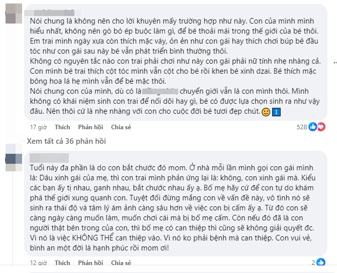 Con trai 3 tuổi tự dưng ghét ô tô, thích búp bê, bố quát nhưng bé phản kháng, mẹ lên mạng xin lời khuyên - Ảnh 2.