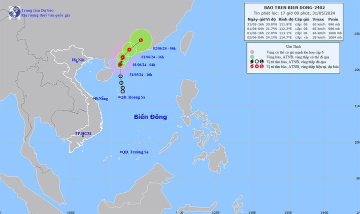 Chuyên gia dự báo xác suất bão số 1 ảnh hưởng đến đất liền nước ta - Ảnh 1.