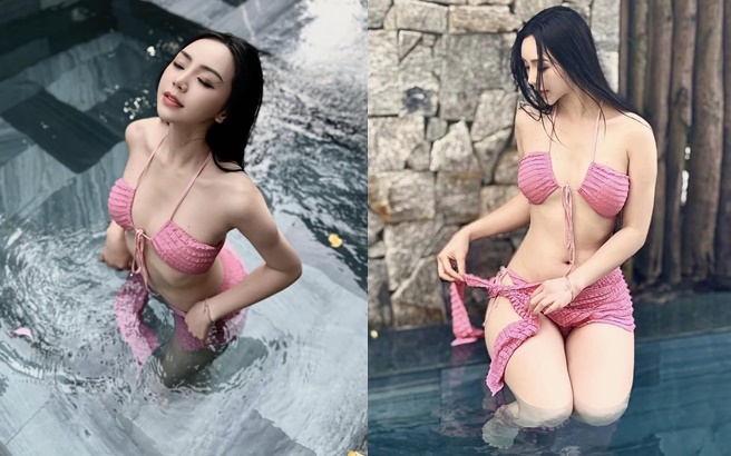 Quỳnh Kool diện bikini 2 mảnh, khoe đường cong gợi cảm, 