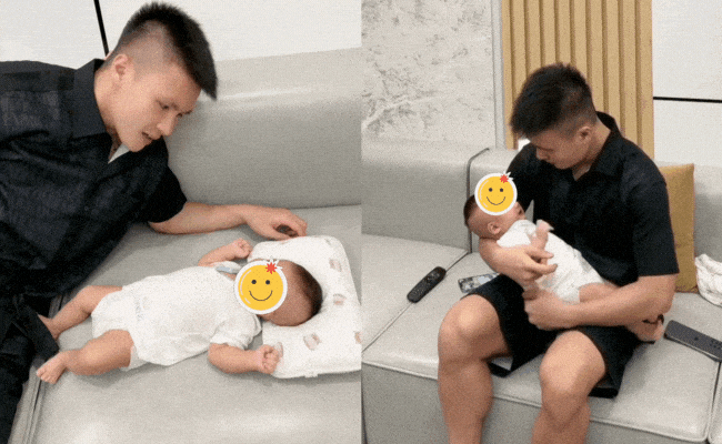 Quang Hải miễn cưỡng h&ocirc;n vợ trong thang m&aacute;y, d&aacute;ng vẻ mẹ bầu Chu Thanh Huyền chuẩn bị cho ng&agrave;y nu&ocirc;i con mọn g&acirc;y ch&uacute; &yacute; - Ảnh 3.