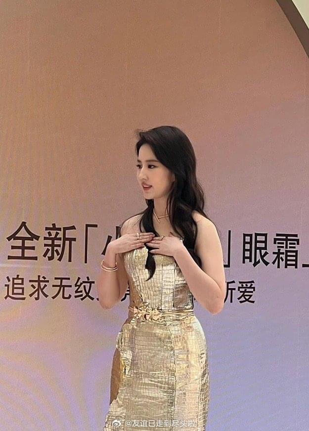 Lưu Diệc Phi xinh ngất với 2 outfit “dát vàng” tại sự kiện: Cam thường tuổi U40 vẫn đỉnh dù tăng cân- Ảnh 14. Lưu Diệc Phi xinh ngất với 2 outfit “dát vàng” tại sự kiện: Cam thường tuổi U40 vẫn đỉnh dù tăng cân- Ảnh 14.