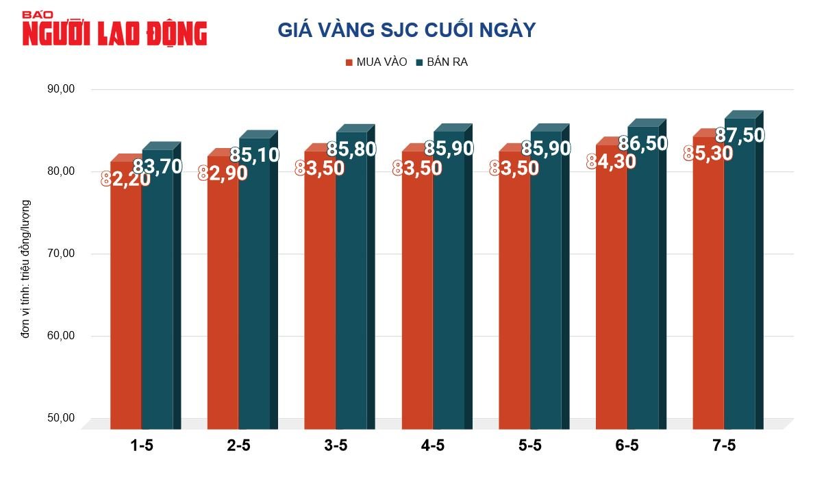 Giá vàng hôm nay, 8-5: Bất ngờ đi xuống- Ảnh 2.