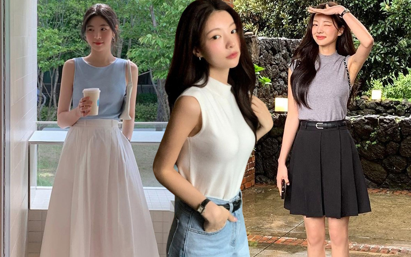 Diện &aacute;o tank top với 5 item sau sẽ gi&uacute;p bạn ghi điểm mặc đẹp như fashionista - Ảnh 1.