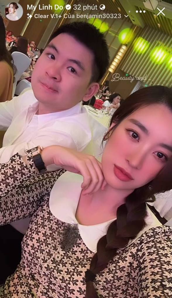 Đỗ Mỹ Linh xinh đẹp xuất hiện bên Chủ tịch Hà Nội FC giữa tin đồn có tin vui lần 2, cùng nhà chồng hào môn du lịch nước ngoài - Ảnh 1.