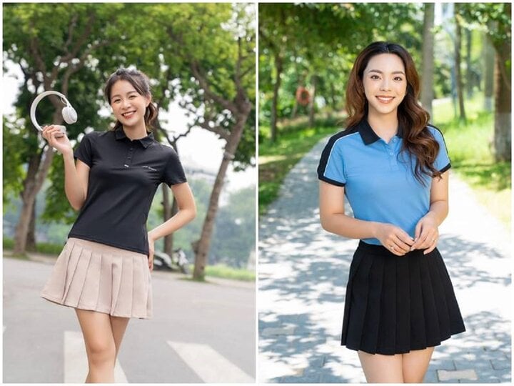 Cách mặc áo polo thời trang, trẻ trung cho nữ trong ngày hè - Ảnh 5. Cách mặc áo polo thời trang, trẻ trung cho nữ trong ngày hè - Ảnh 5.