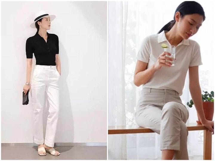 Cách mặc áo polo thời trang, trẻ trung cho nữ trong ngày hè - Ảnh 1. Cách mặc áo polo thời trang, trẻ trung cho nữ trong ngày hè - Ảnh 1.