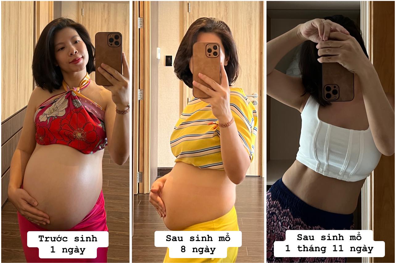 Mẹ bỉm 38 tuổi flex body, vừa có rãnh vừa có eo thon, ai mà tin đã qua 3 lần sinh mổ - Ảnh 1.