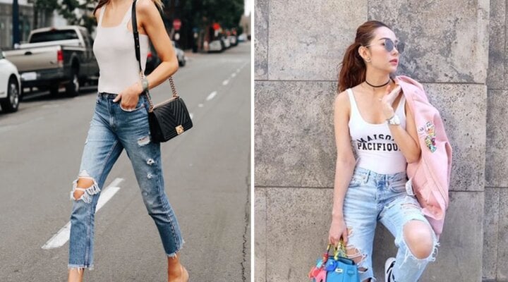 Cách phối áo tank top giúp nàng trở nên sành điệu, thu hút - Ảnh 5.