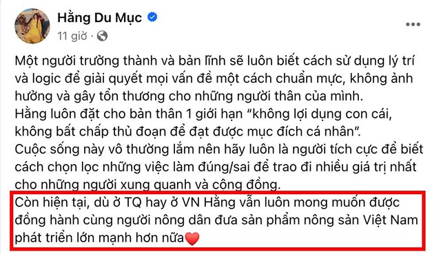 Giữa ồn ào chồng đòi ly hôn, Hằng Du Mục vẫn không quên ủng hộ nông sản Việt bằng việc làm này - Ảnh 1.