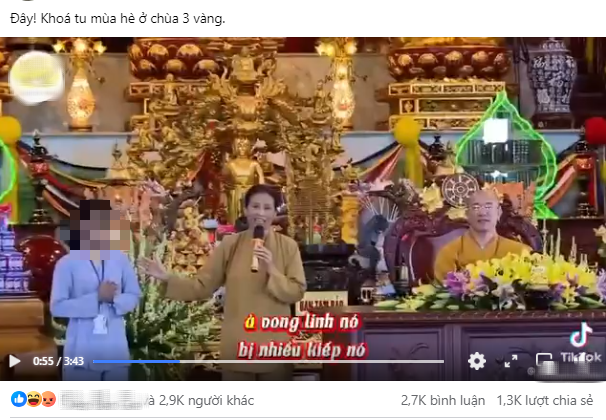 Bất ngờ kết quả xác minh video thuyết giảng "nghiệp kiếp trước" gây tranh cãi ở khóa tu hè chùa Ba Vàng- Ảnh 2.