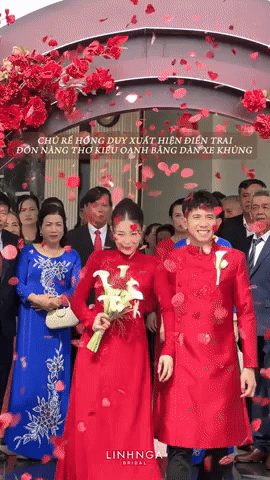 Nguyễn Phong Hồng Duy thuê dàn xe khủng đón vợ thạc sỹ, đám cưới to nhất Bình Phước là đây - Ảnh 3.