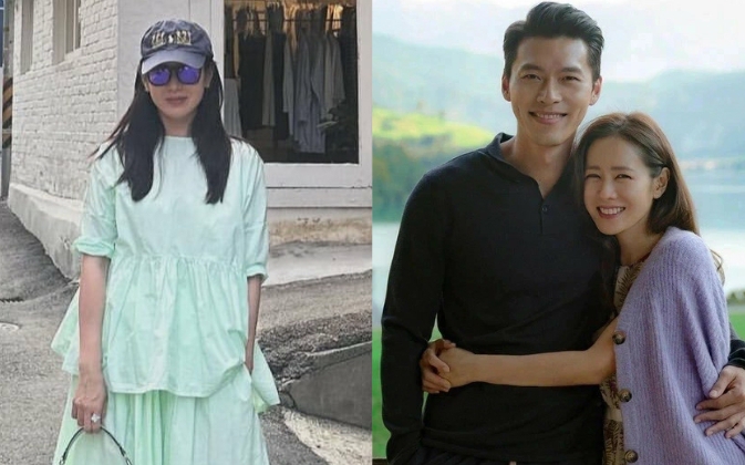 Phát sốt ảnh Son Ye Jin - Hyun Bin đi mua sắm, loạt biểu hiện cưng chiều vợ gây bão