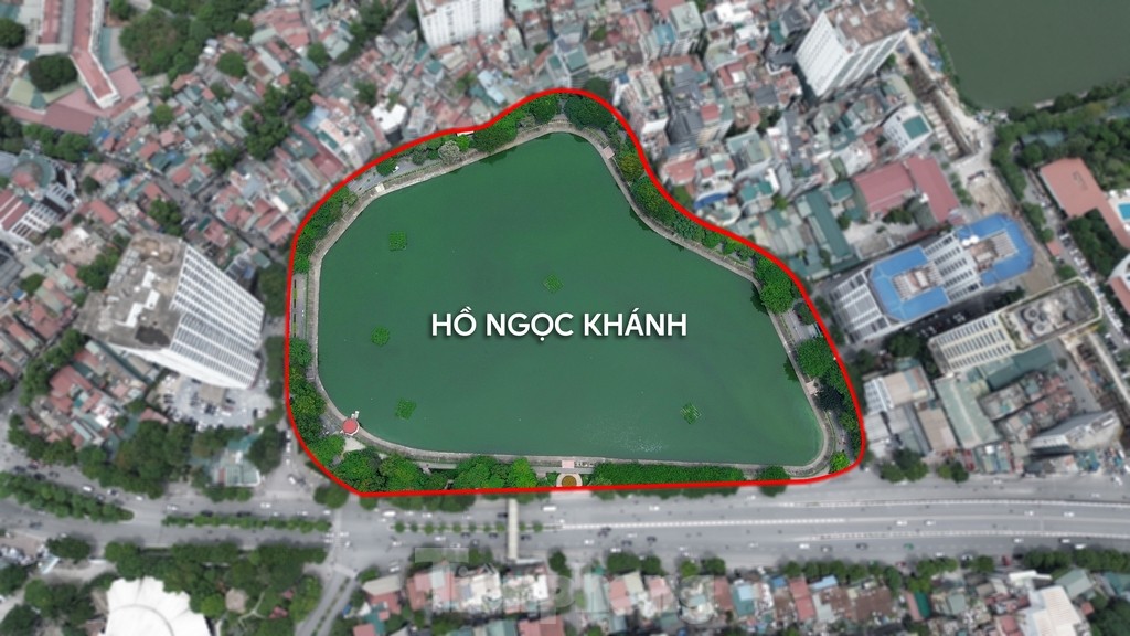 Cận cảnh khu vực quanh hồ Ngọc Khánh sẽ thành phố đi bộ mới ở Hà Nội - Ảnh 2.