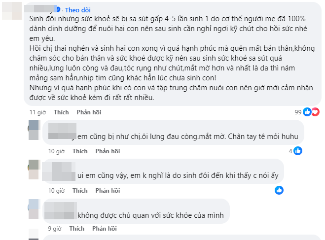 Phương Oanh mới sinh đã comeback &quot;Bếp nàng Ỉn&quot;, hội mẹ bỉm nhắc nhở: &quot;Sinh đôi sức khỏe sa sút, không được chủ quan&quot; - Ảnh 2.