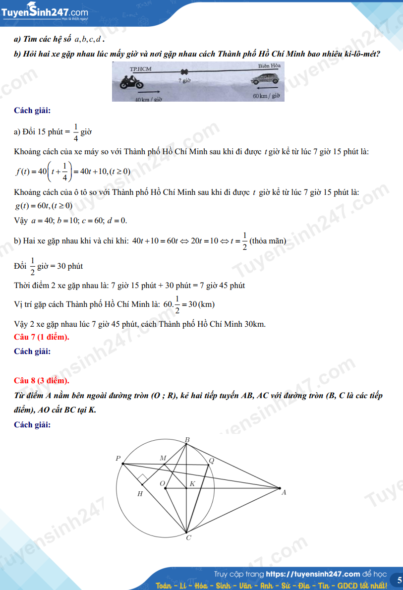 Gợi ý đáp án đề thi môn Toán vào 10 năm 2024 TP.HCM - Ảnh 7.