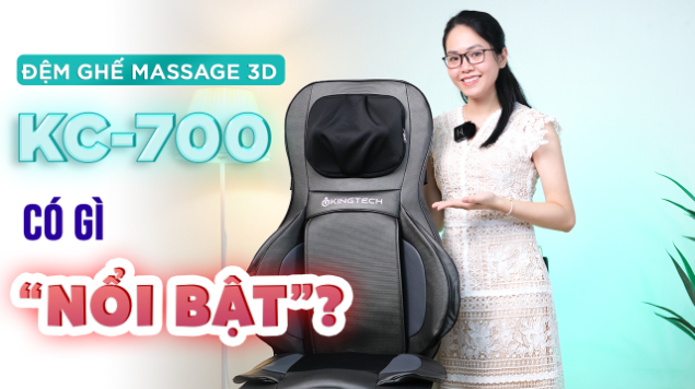 Đ&aacute;nh gi&aacute; chi tiết đệm massage lưng KingTech KC-700: Giải ph&aacute;p thư gi&atilde;n như c&oacute; nh&acirc;n vi&ecirc;n spa tại nh&agrave;   - Ảnh 1.