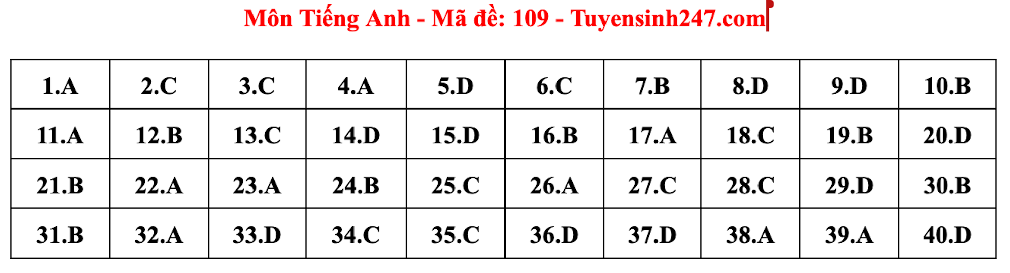 Gợi ý đáp án đề thi môn tiếng Anh lớp 10 Hà Nội năm 2024 - Ảnh 4.