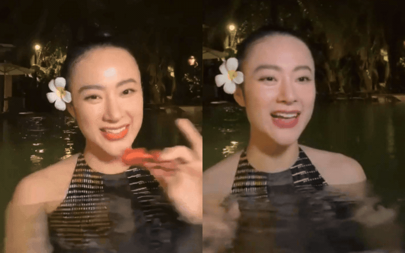 Angela Phương Trinh chính thức lộ diện sau loạt ồn ào: Livestream đi bể bơi, trạng thái vui vẻ - Ảnh 1.