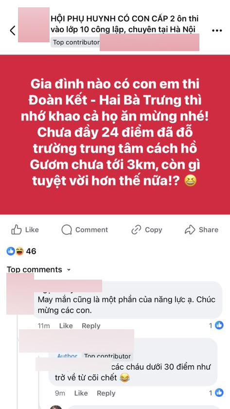 Hàng trăm phụ huynh Hà Nội có con đăng ký thi trường công lập này đang VUI NHƯ TẾT: Trường top bỗng lấy điểm chuẩn như trường làng! - Ảnh 3.